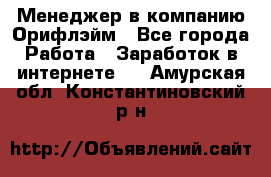 Менеджер в компанию Орифлэйм - Все города Работа » Заработок в интернете   . Амурская обл.,Константиновский р-н